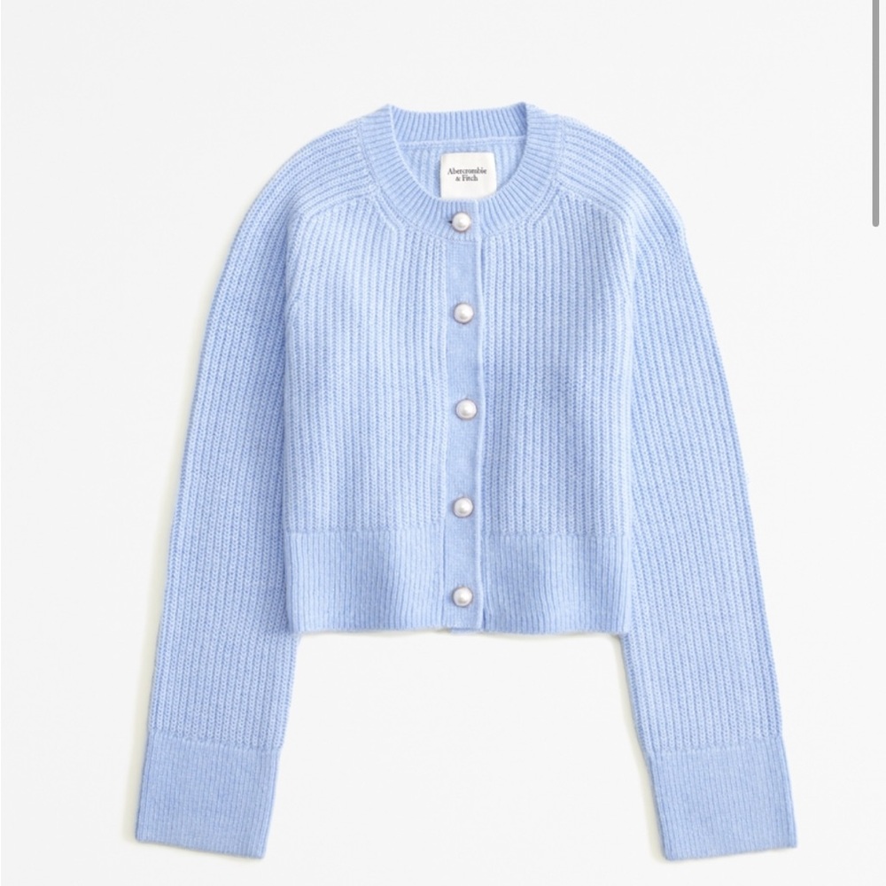 Crew pearl blue small Abercrombie&Fitch cardigan